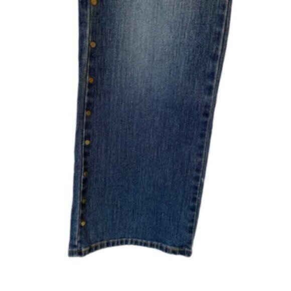 Michael Kors | Women's Dark Wash Straight Leg Denim Jeans Size 6 - Picture 4 of 8